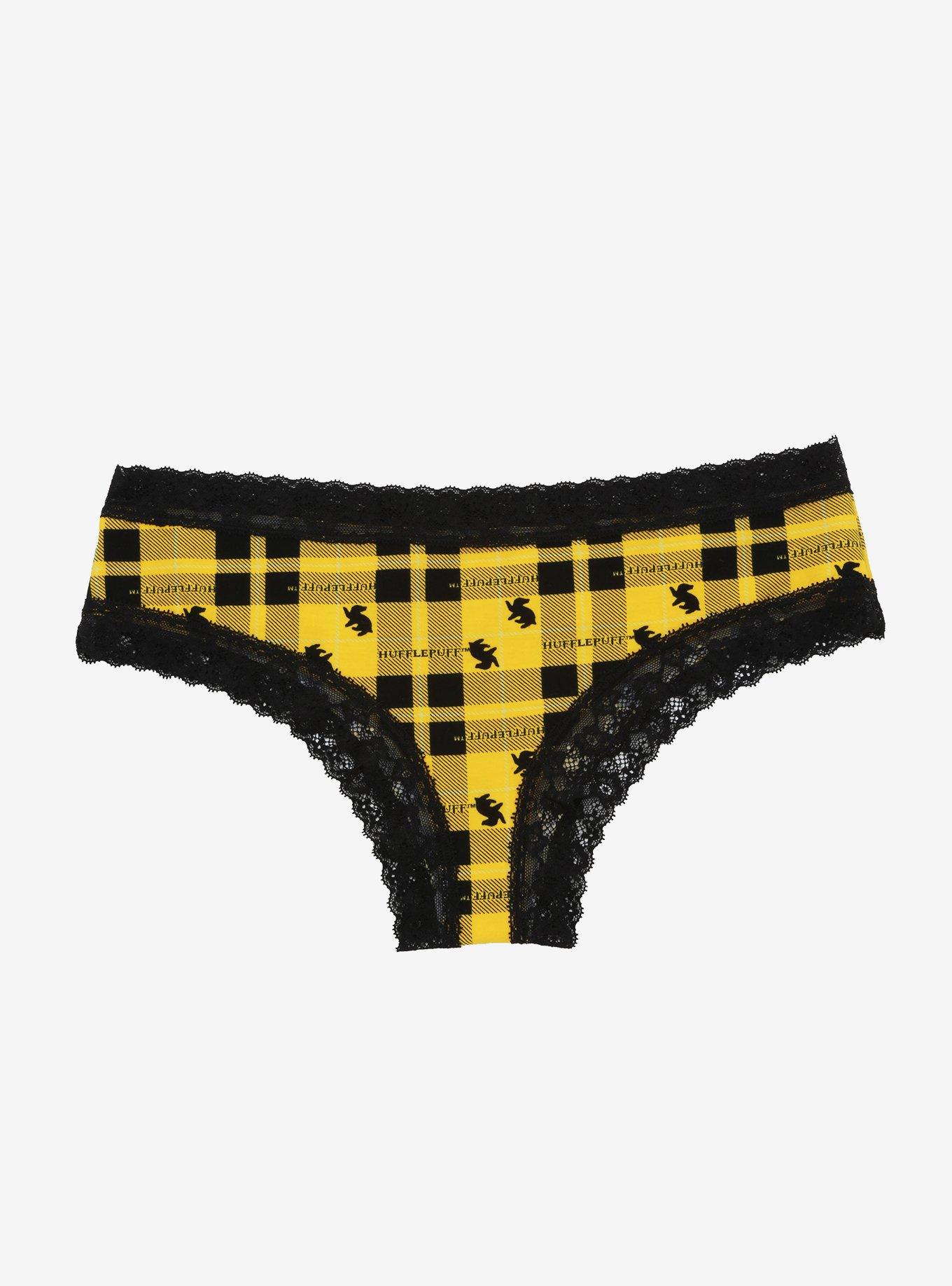 Harry Potter Hufflepuff Plaid Cheeky Panty