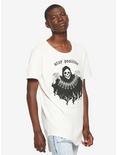 Stay Positive Grim Reaper Skeleton Chain T-Shirt Hot Topic Exclusive, WHITE, hi-res