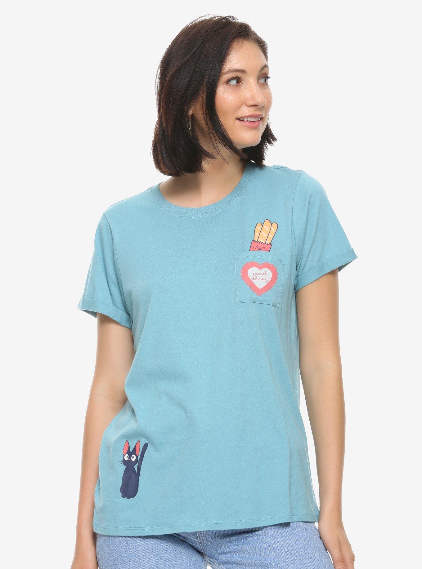 Her Universe Studio Ghibli Kiki's Delivery Service Pocket Women's T-Shirt - BoxLunch Exclusive, BLUE, hi-res
