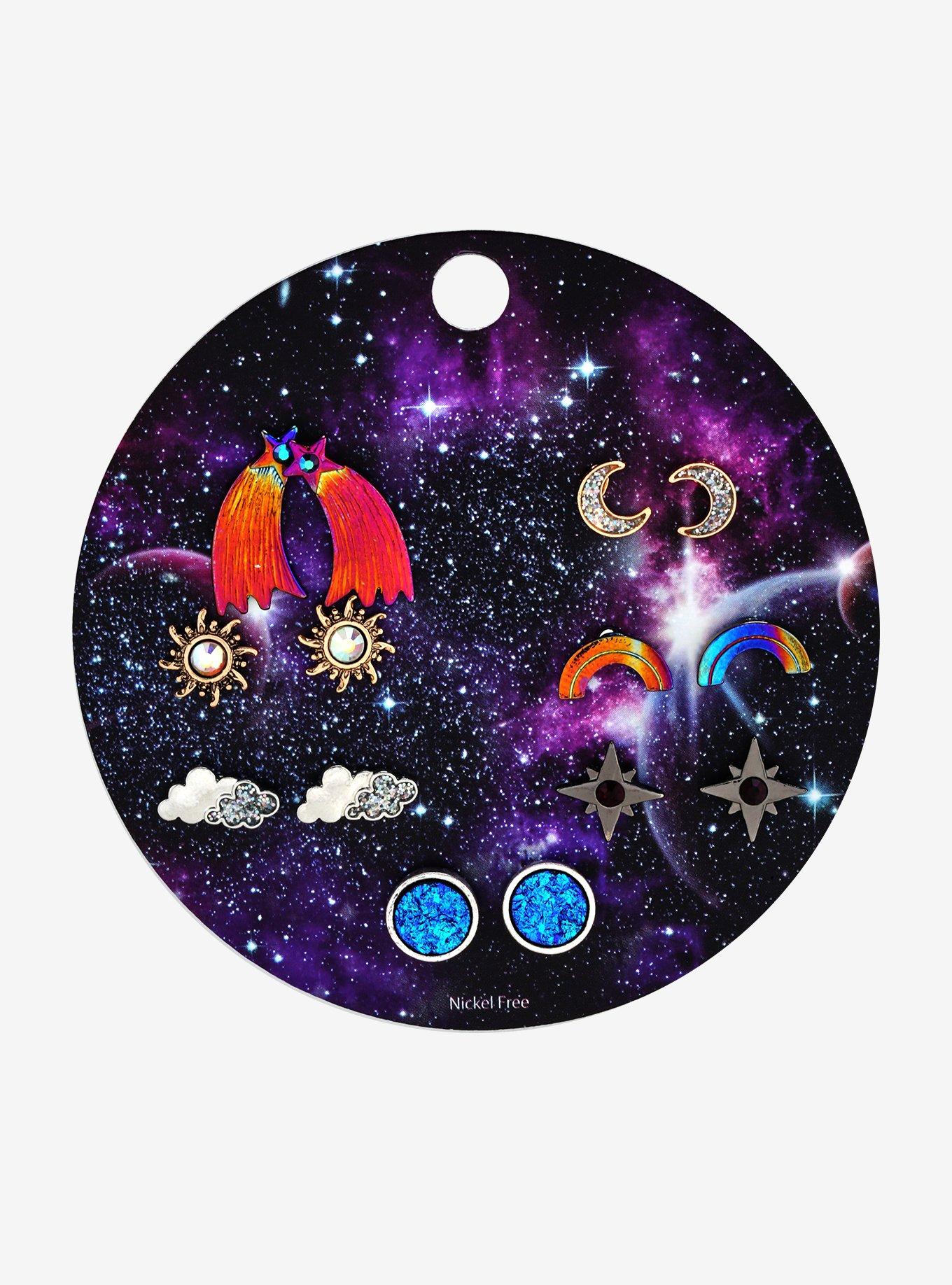 Spaced Out Stud Earring Set, , hi-res