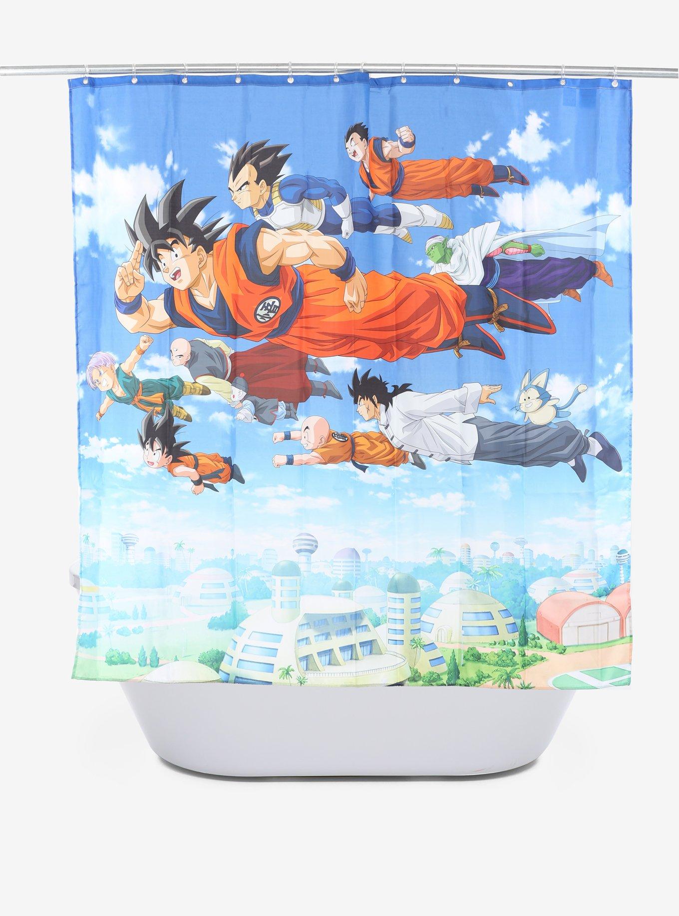 Dragon Ball Z Shower Curtain BoxLunch Exclusive BoxLunch