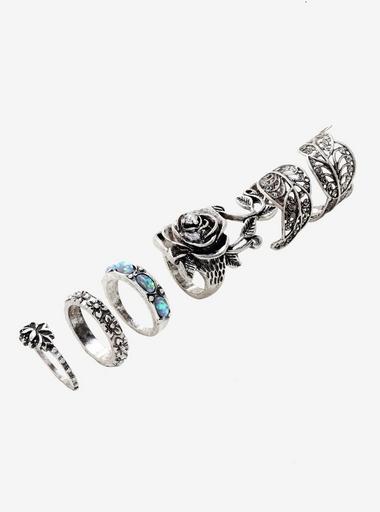 Flower Ring Set Hot Topic
