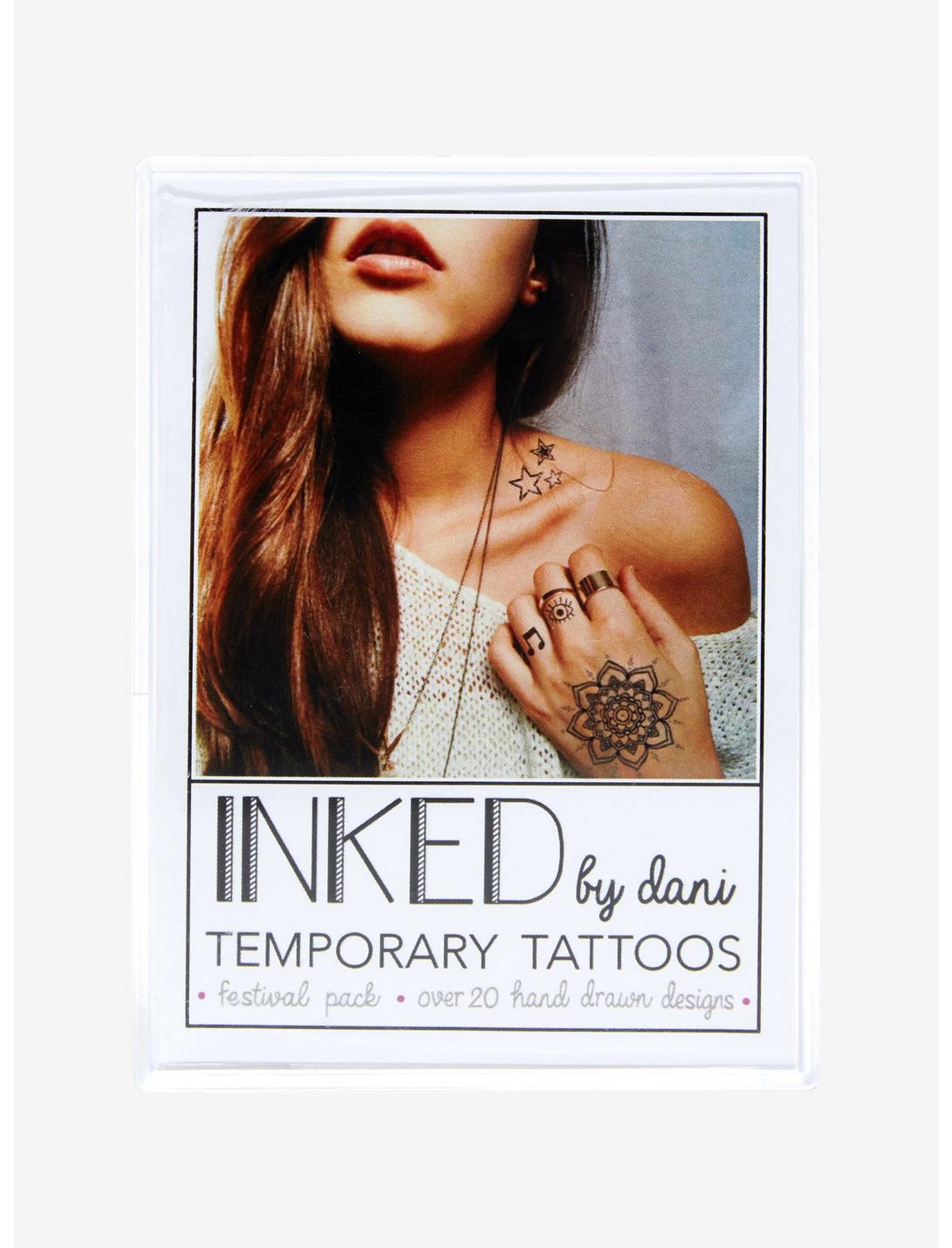 INKED By Dani Festival Inked Temporary Tattoos, , hi-res
