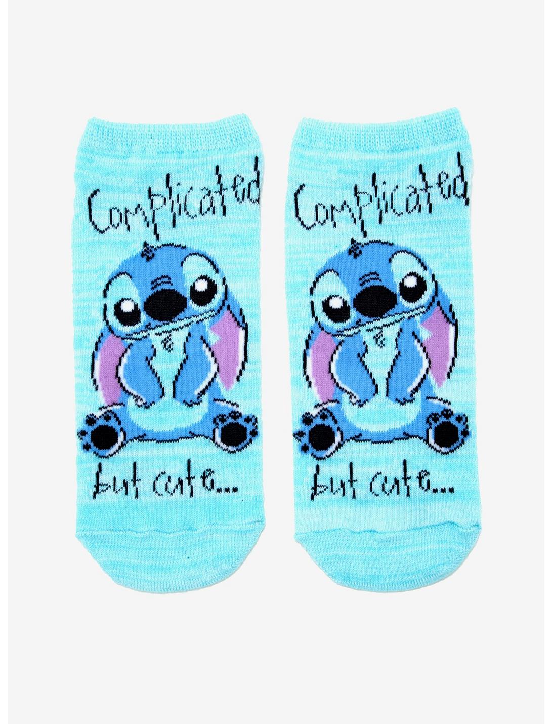 Disney Lilo & Stitch Complicated But Cute No-Show Socks, , hi-res
