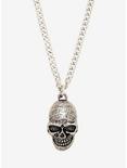 Blackheart Spirit Board Skull Pendant Necklace, , hi-res