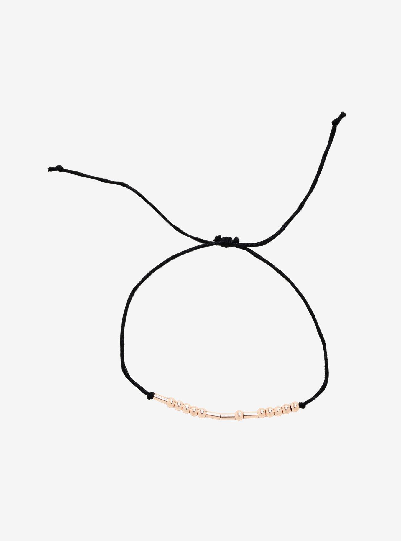 Bitch Morse Code Cord Bracelet