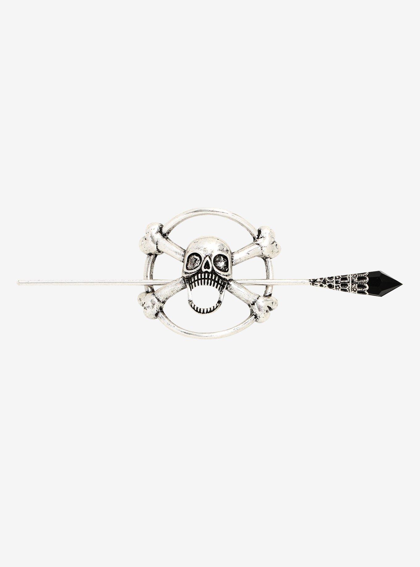 Skull & Bones Bun Pin, , hi-res