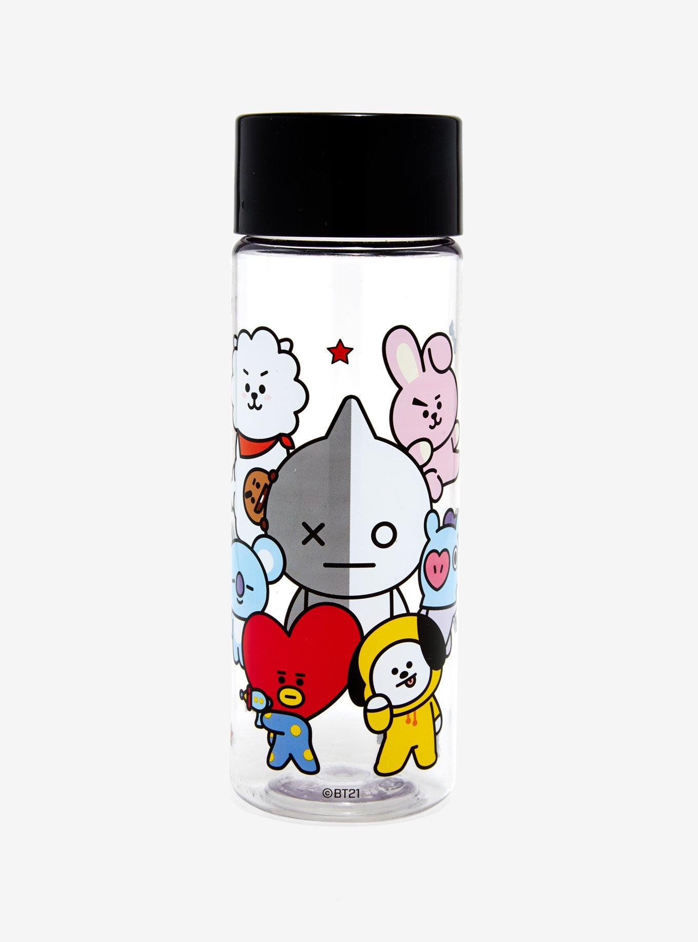 BT21 RJ Line Friends 3DLid Water Bottle 500ml Kids Hiking Camping