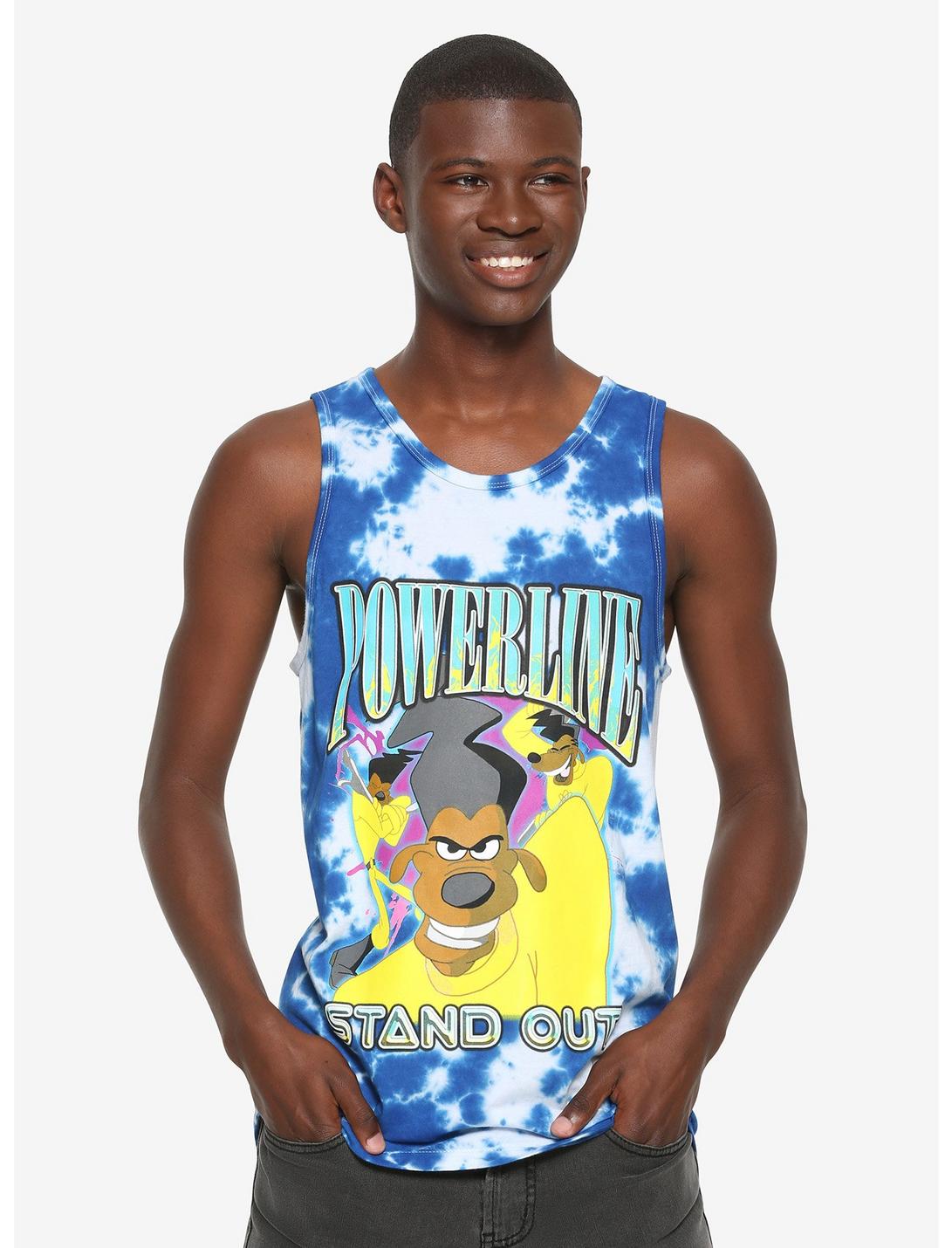 Disney A Goofy Movie Powerline Stand Out Tie-Dye Tank Top, MULTI, hi-res