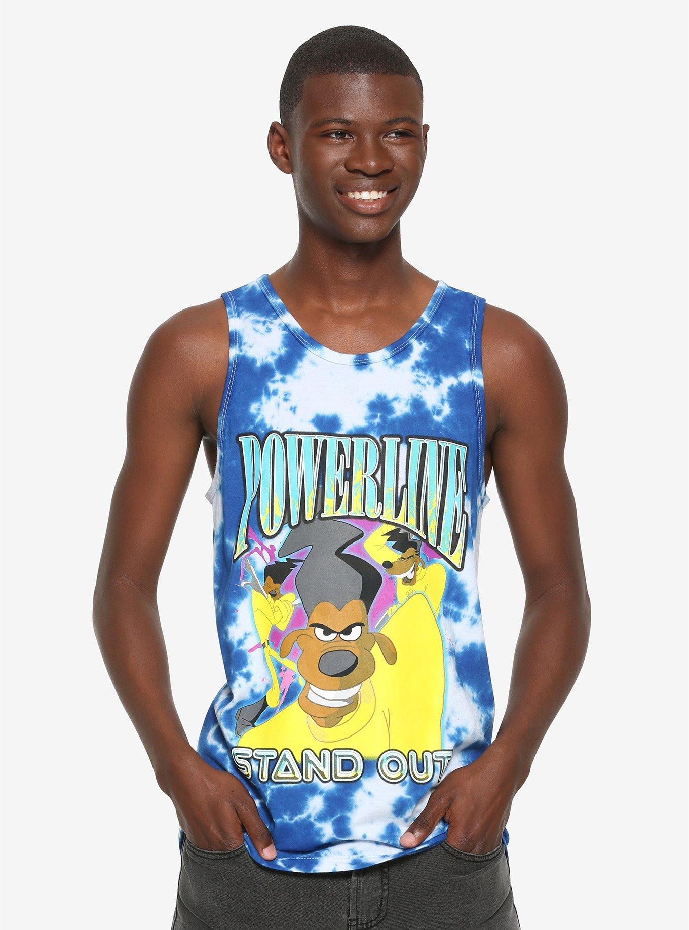 Disney A Goofy Movie Powerline Stand Out Tie-Dye Tank Top, MULTI, hi-res