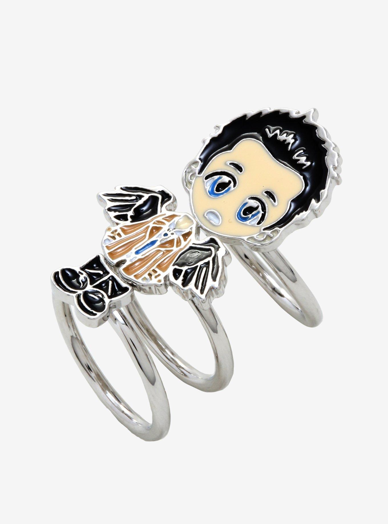 Supernatural Chibi Castiel Stacking Ring Set, , hi-res