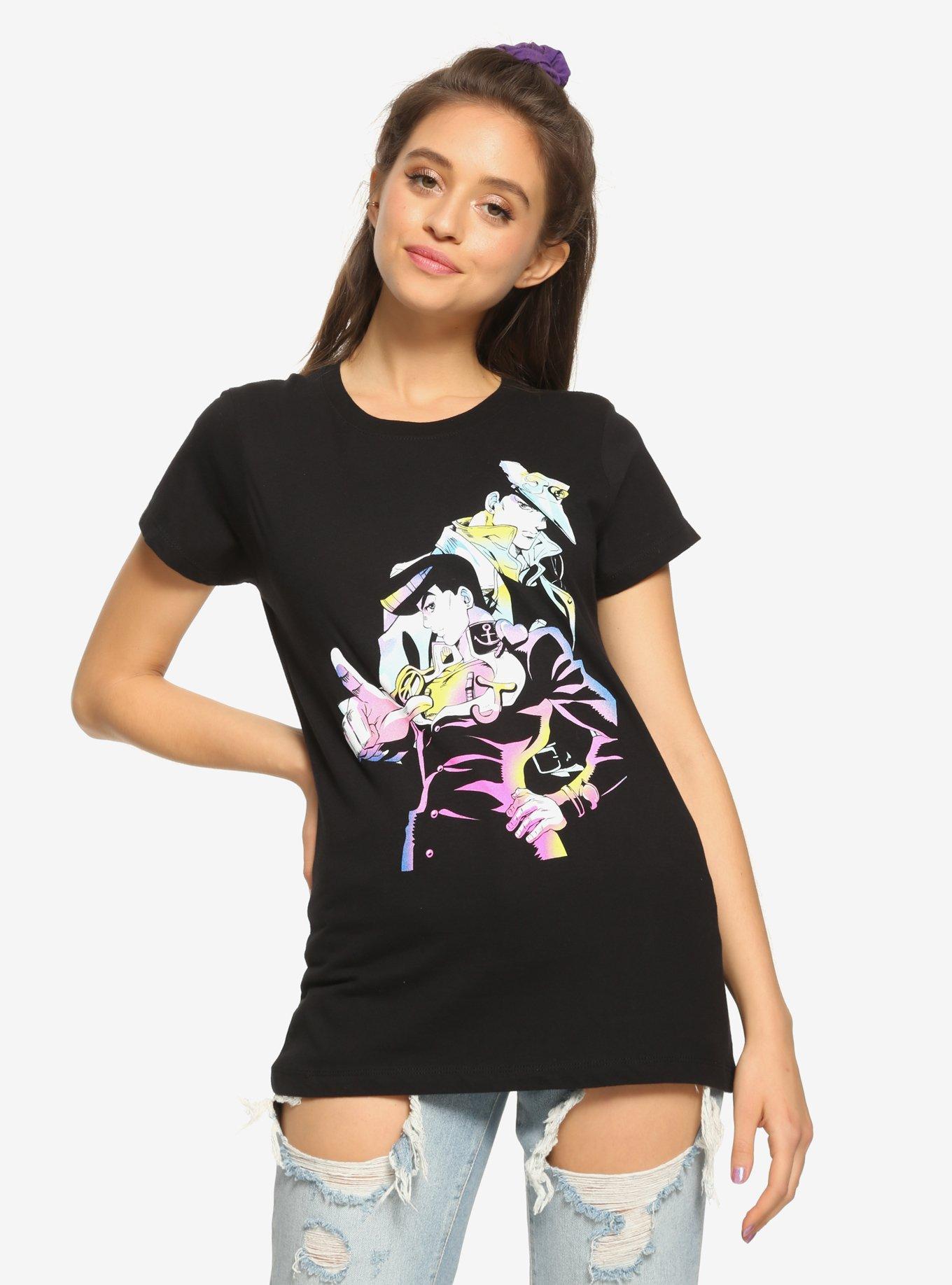 JoJo's Bizarre Adventure: Diamond Is Unbreakable Josuke & Jotaro Girls T-Shirt, MULTI, hi-res