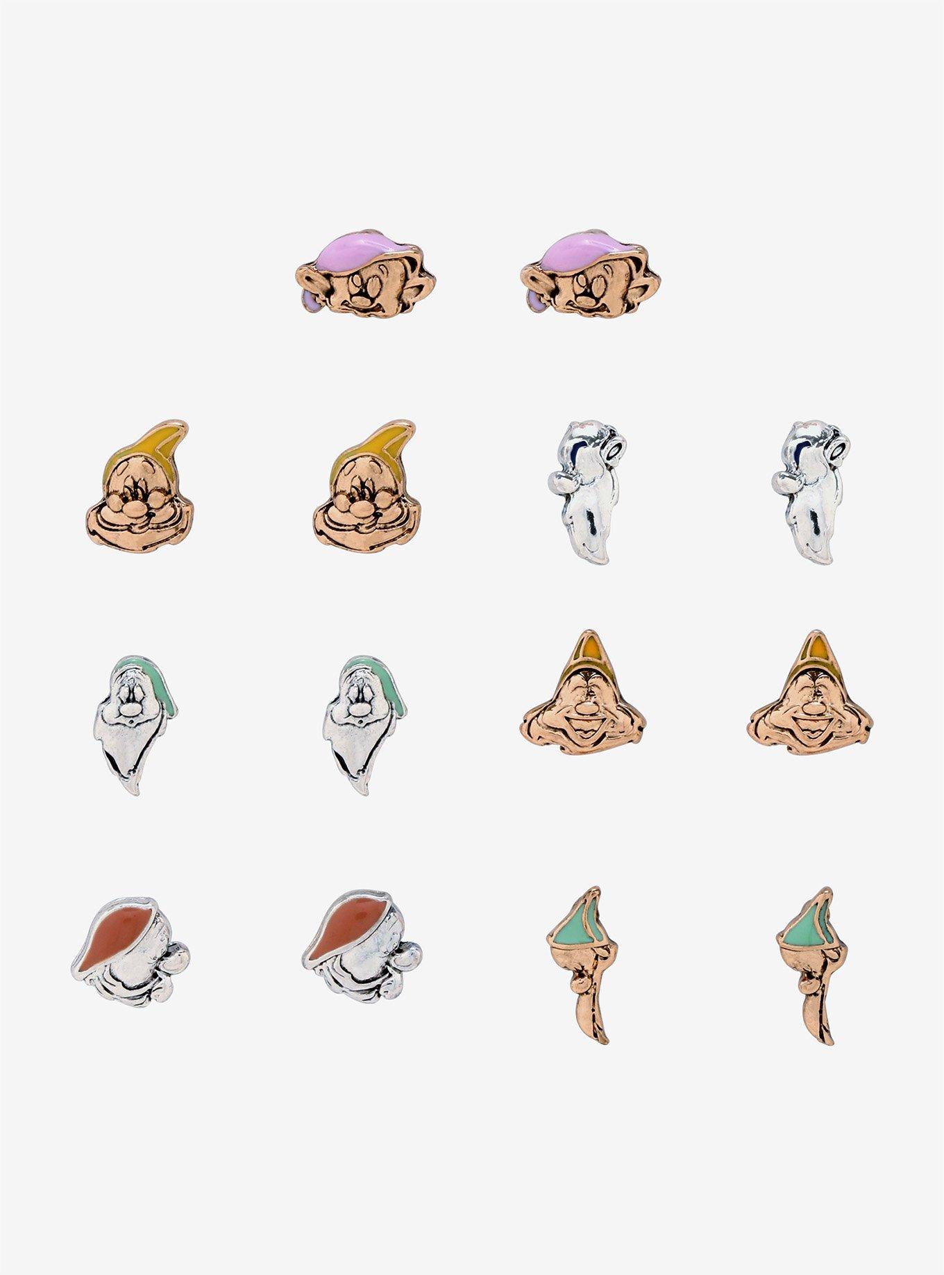 Disney Snow White And The Seven Dwarfs Dwarf Earring Set, , hi-res