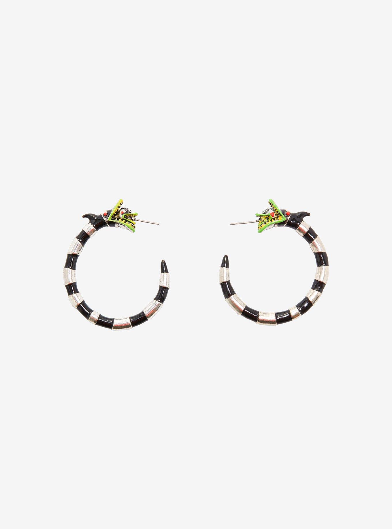 Beetlejuice Sandworm Hoop Earrings