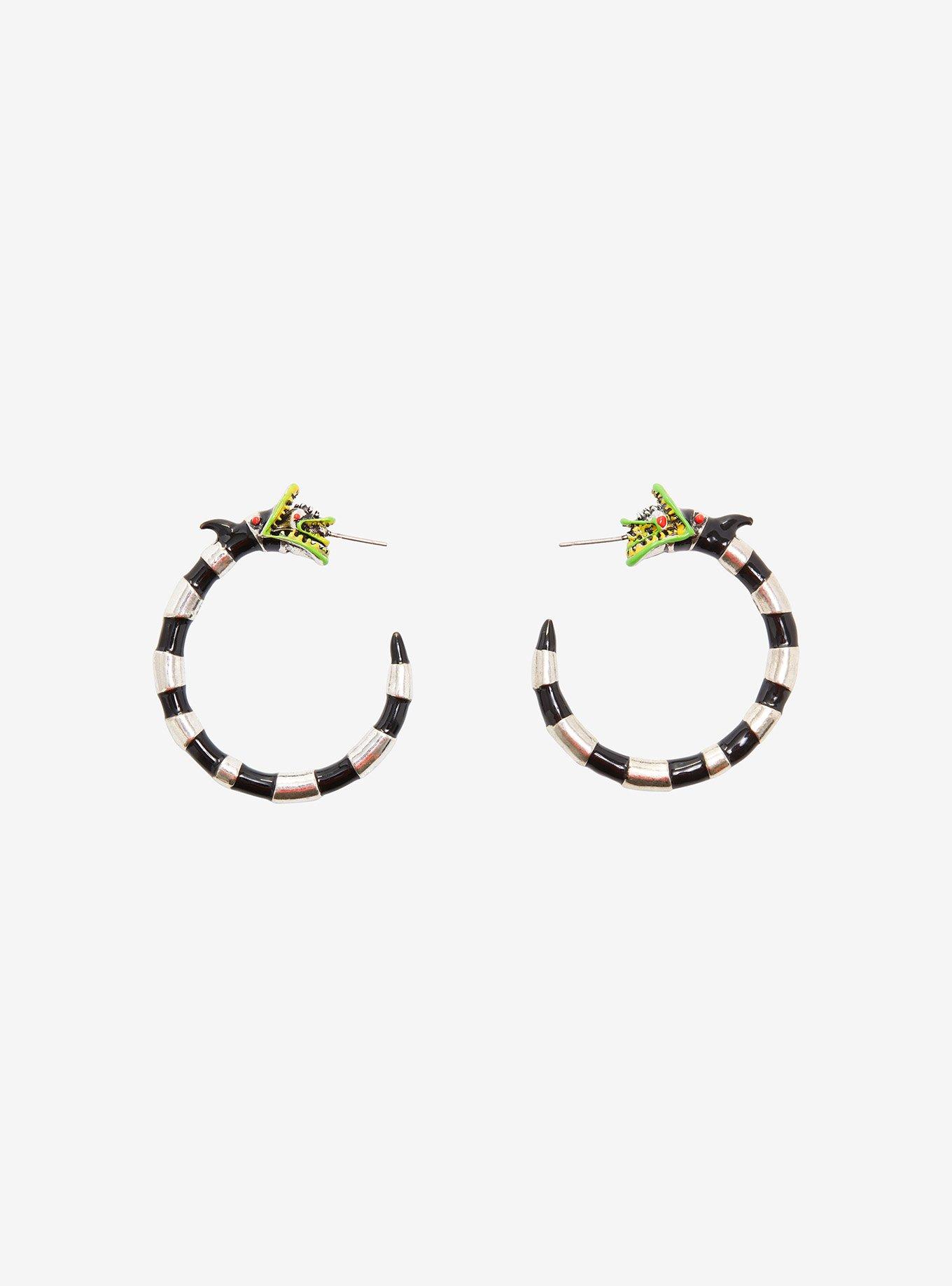 Beetlejuice Sandworm Hoop Earrings, , hi-res