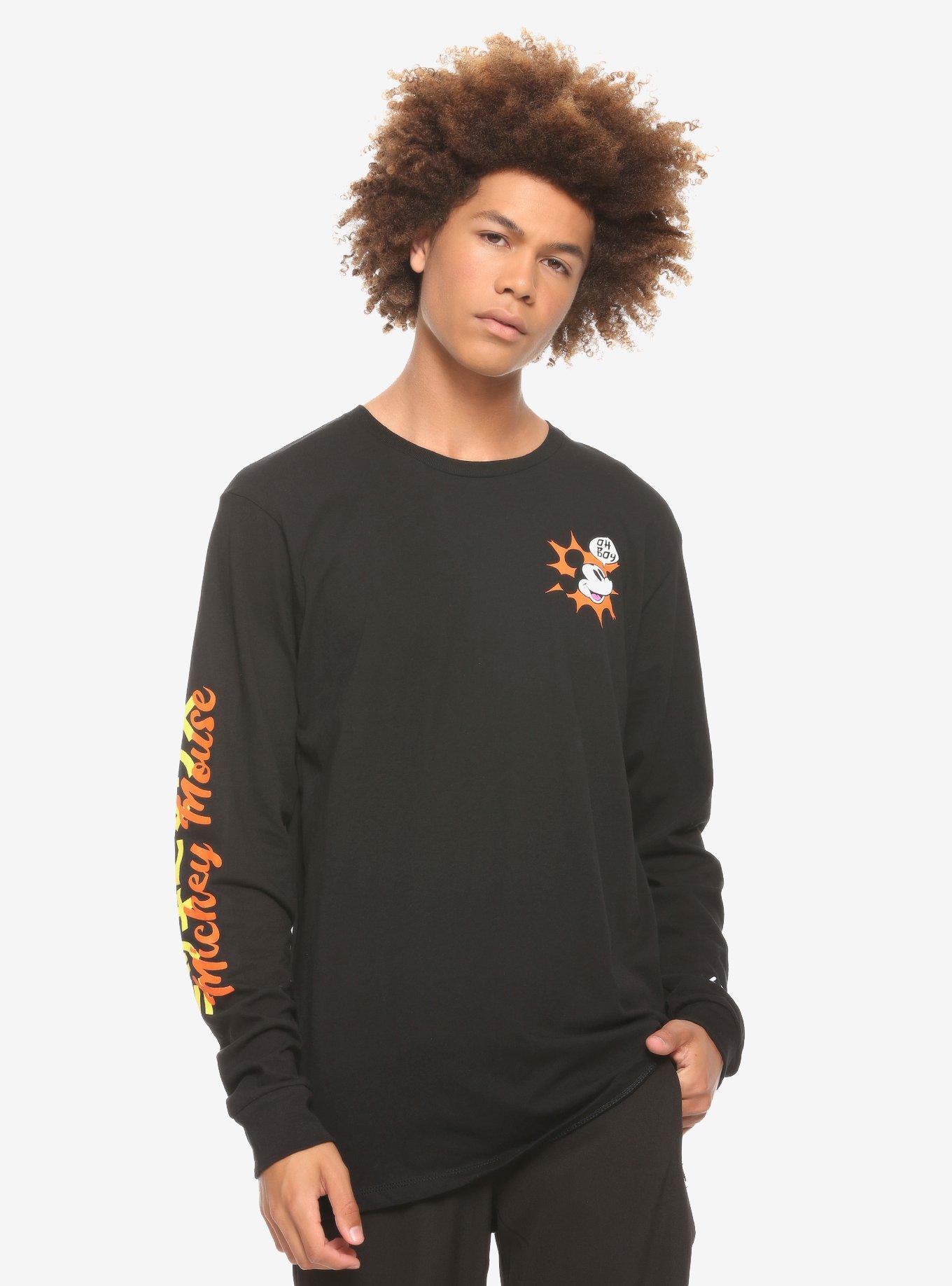 Disney Mickey Mouse Japanese Long-Sleeve T-Shirt, MULTI, hi-res