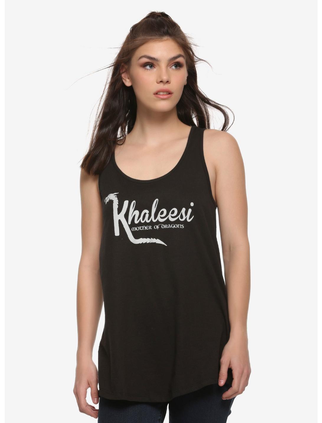 Game of Thrones Khaleesi Mother of Dragons Womens Tank Top - BoxLunch Exclusive, BLACK, hi-res