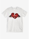 Go Away Heart T-Shirt, WHITE, hi-res