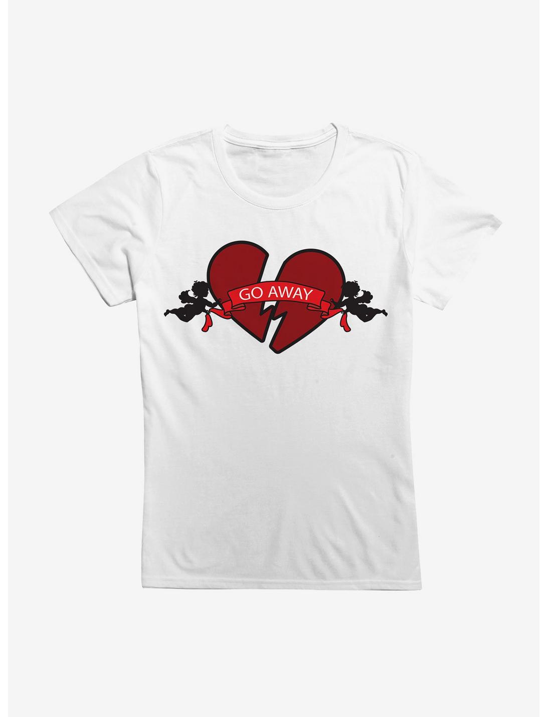 Go Away Heart Girls T-Shirt, WHITE, hi-res