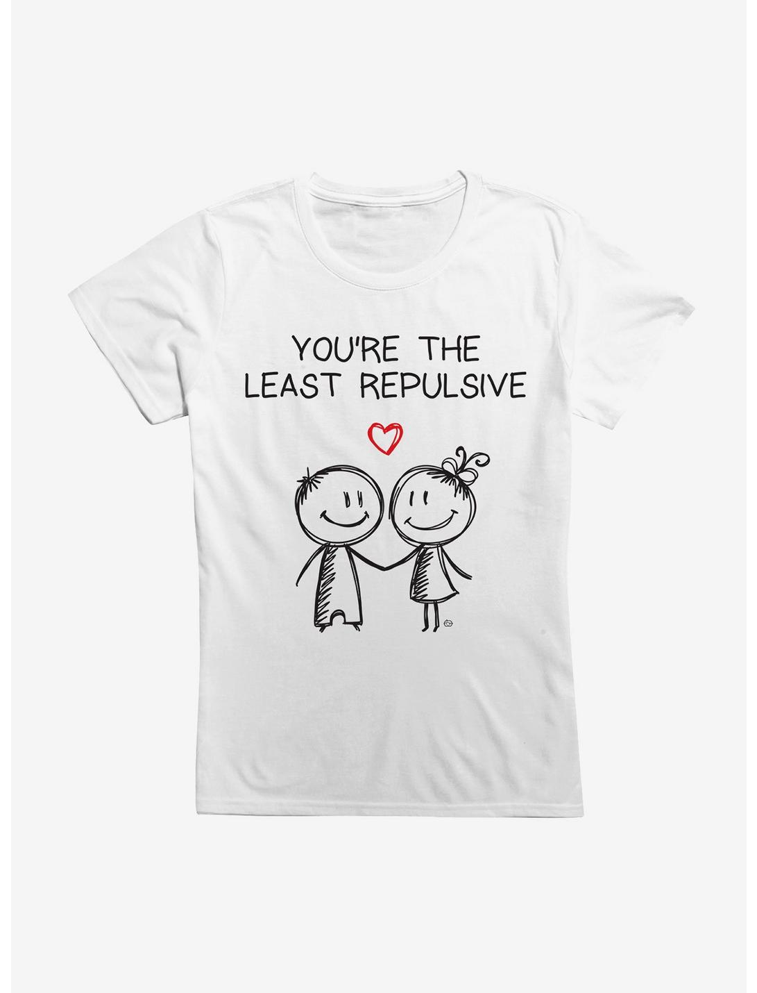 Least Repulsive Girls T-Shirt, WHITE, hi-res