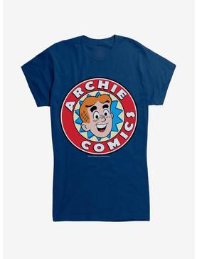 Archie Comics Logo Girls T-Shirt , NAVY, hi-res