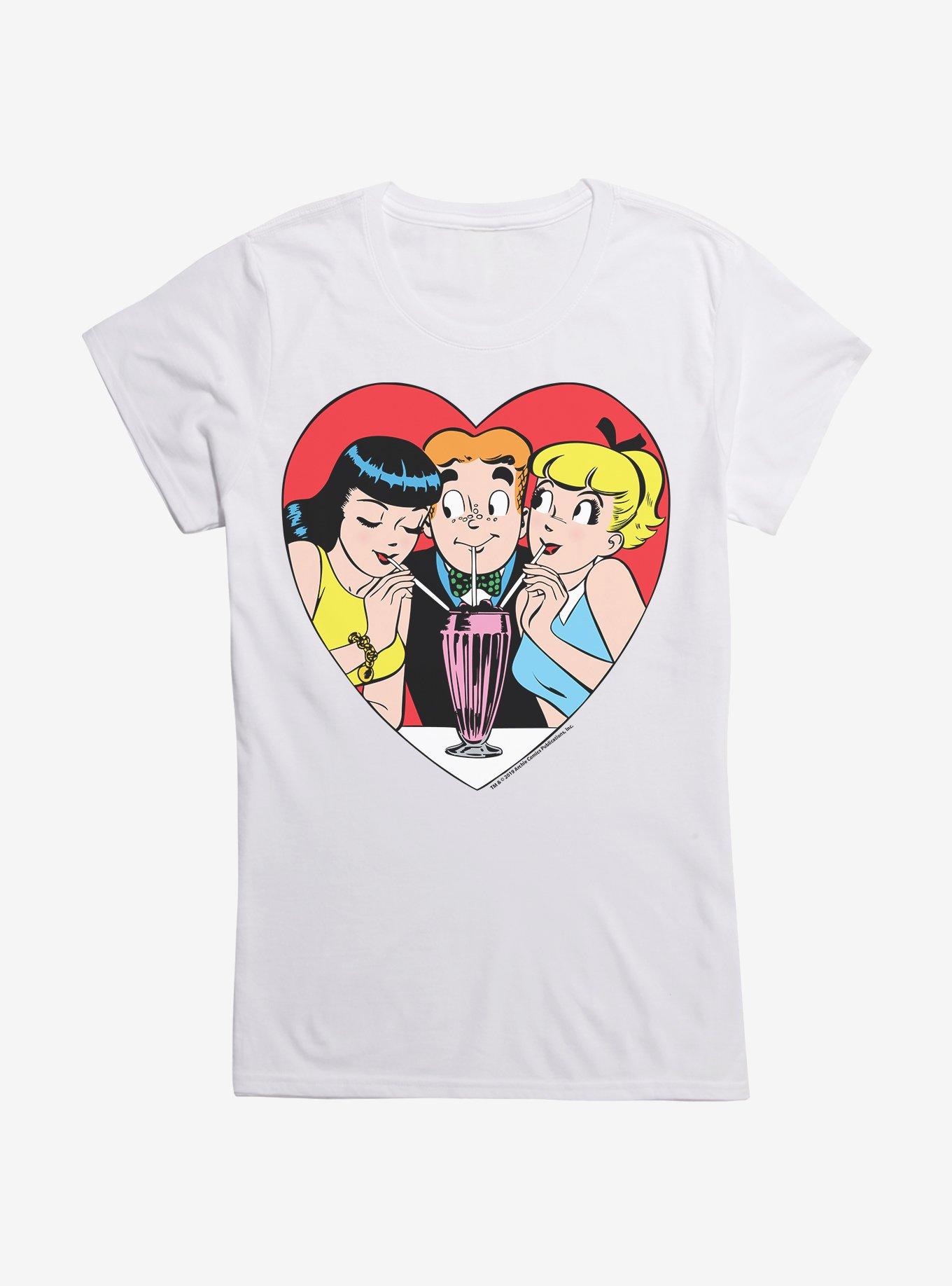 Archie Comics Trio Milkshake Girls T-Shirt, WHITE, hi-res