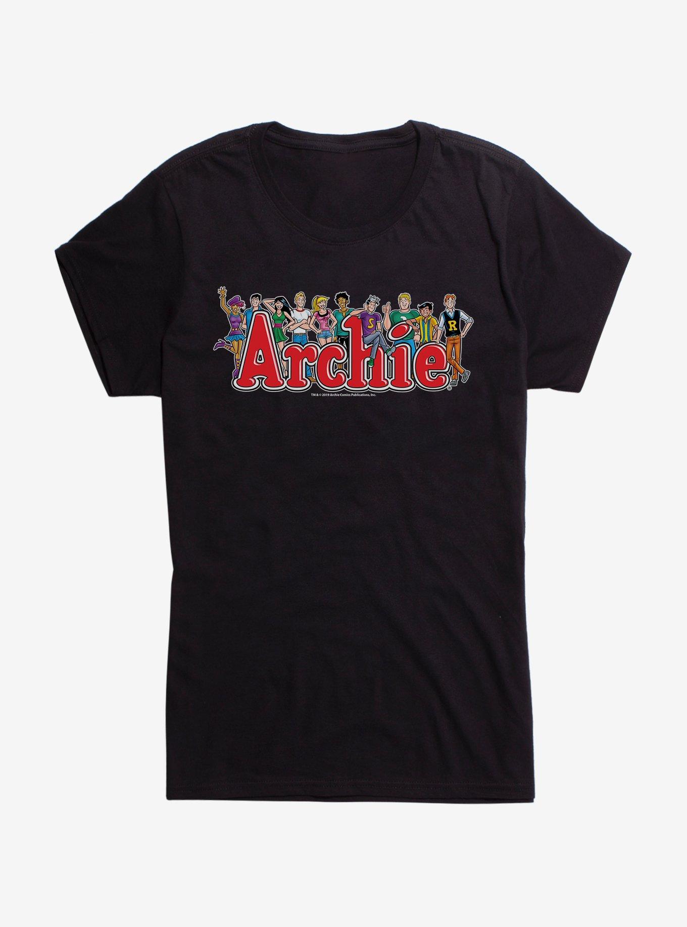 Archie Comics Cast Girls T-Shirt, BLACK, hi-res