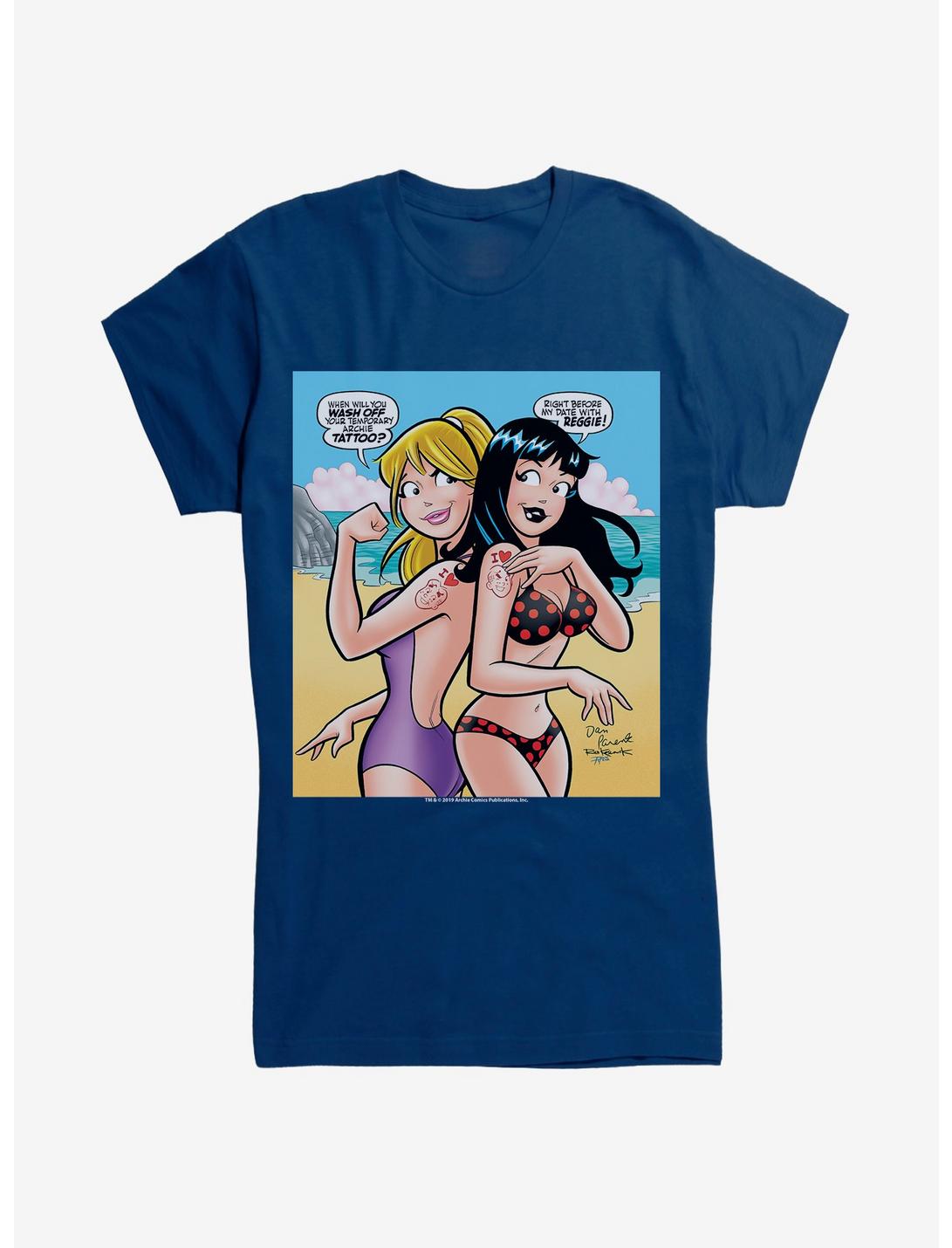 Archie Comics Betty & Veronica Beach Girls T-Shirt, NAVY, hi-res
