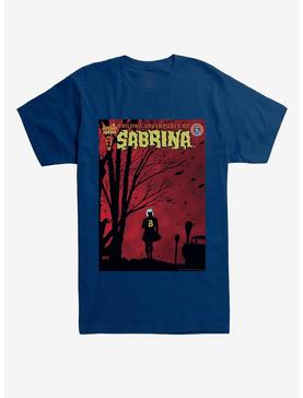 Chilling Adventures of Sabrina Windy Poster T-Shirt, NAVY, hi-res