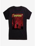 Chilling Adventures of Sabrina Windy Poster Girls T-Shirt, BLACK, hi-res