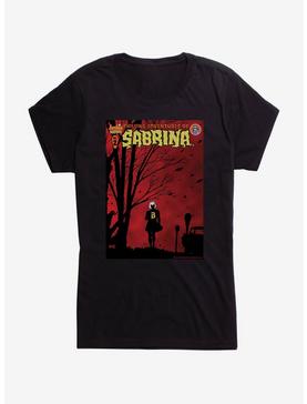 Chilling Adventures of Sabrina Windy Poster Girls T-Shirt, BLACK, hi-res