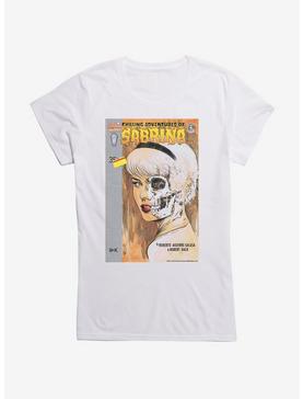Chilling Adventures of Sabrina Half Skull Face Girls T-Shirt, WHITE, hi-res