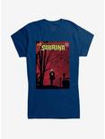 Chilling Adventures of Sabrina Windy Poster Girls T-Shirt, NAVY, hi-res