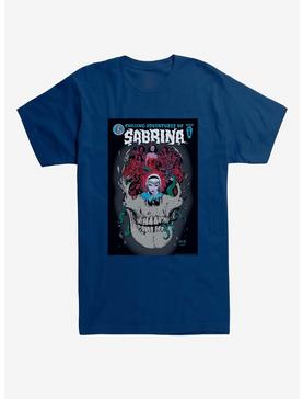 Chilling Adventures of Sabrina Skull Poster T-Shirt , NAVY, hi-res