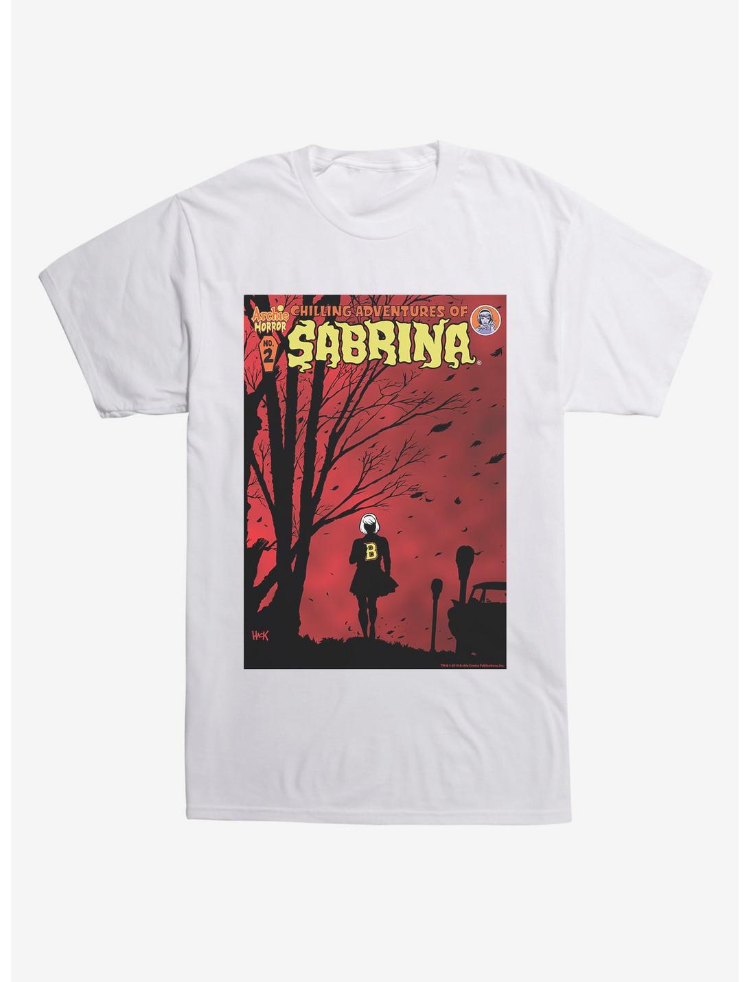 Chilling Adventures of Sabrina Windy Poster T-Shirt, WHITE, hi-res