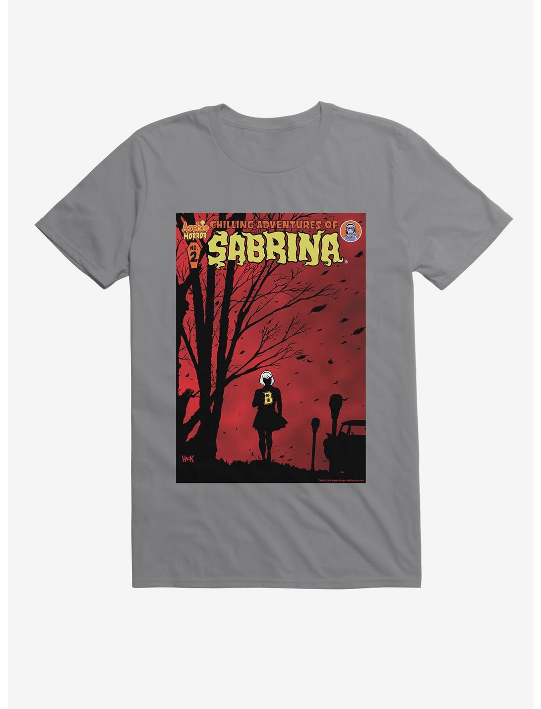 Chilling Adventures of Sabrina Windy Poster T-Shirt, STORM GREY, hi-res