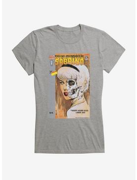 Chilling Adventures of Sabrina Half Skull Face Girls T-Shirt, HEATHER, hi-res
