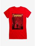 Chilling Adventures of Sabrina Windy Poster Girls T-Shirt, RED, hi-res