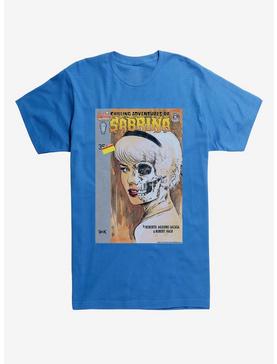 Chilling Adventures of Sabrina Half Skull Face T-Shirt, ROYAL BLUE, hi-res
