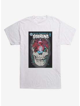 Chilling Adventures of Sabrina Skull Poster T-Shirt , WHITE, hi-res