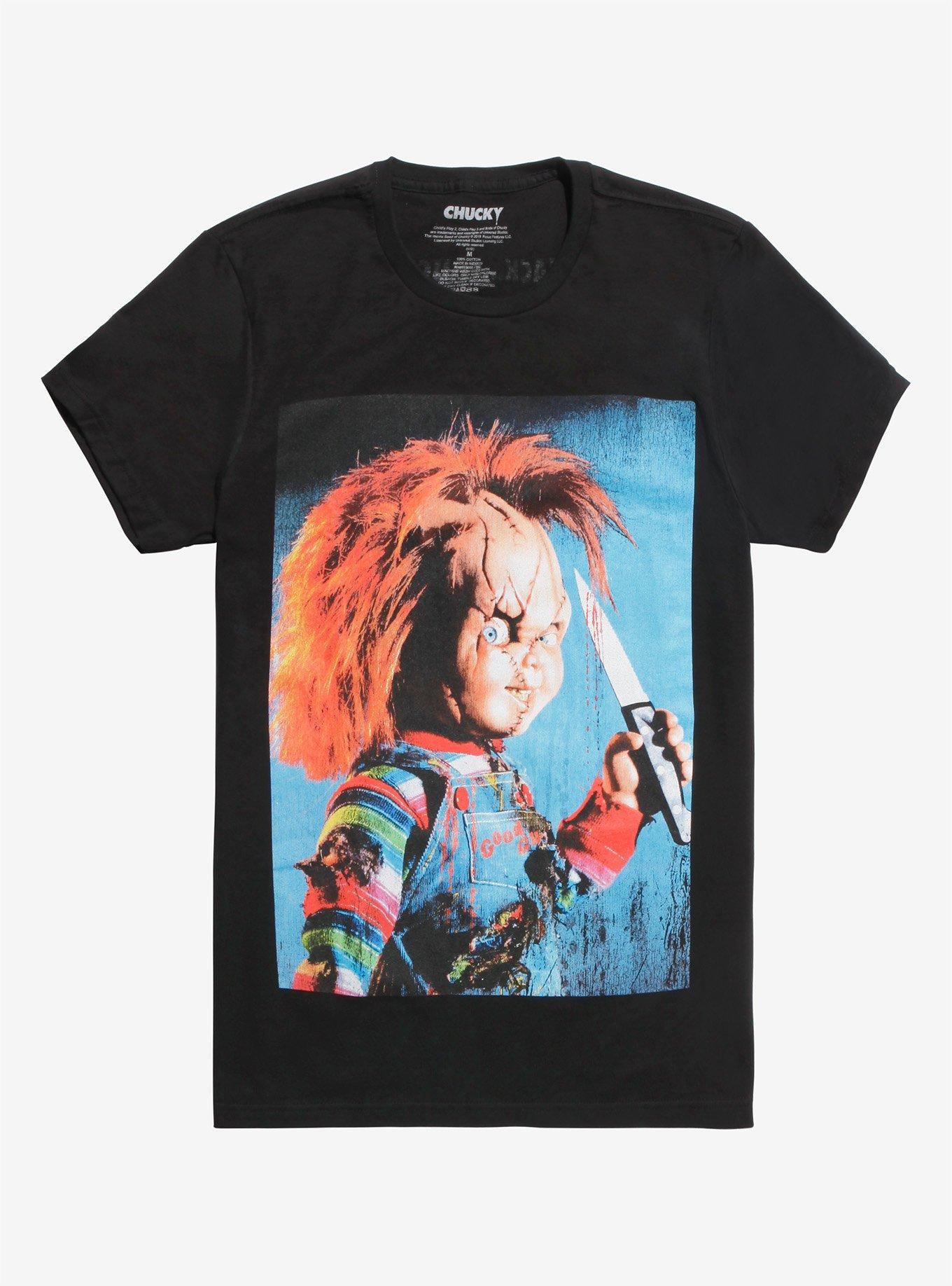 Hot topic chucky shirt on sale