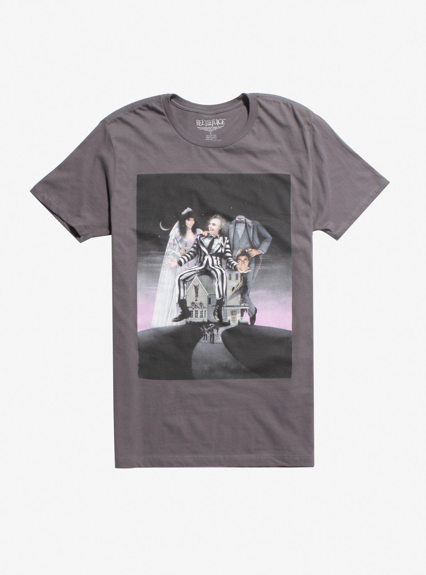 Beetlejuice Poster T-Shirt, WHITE, hi-res