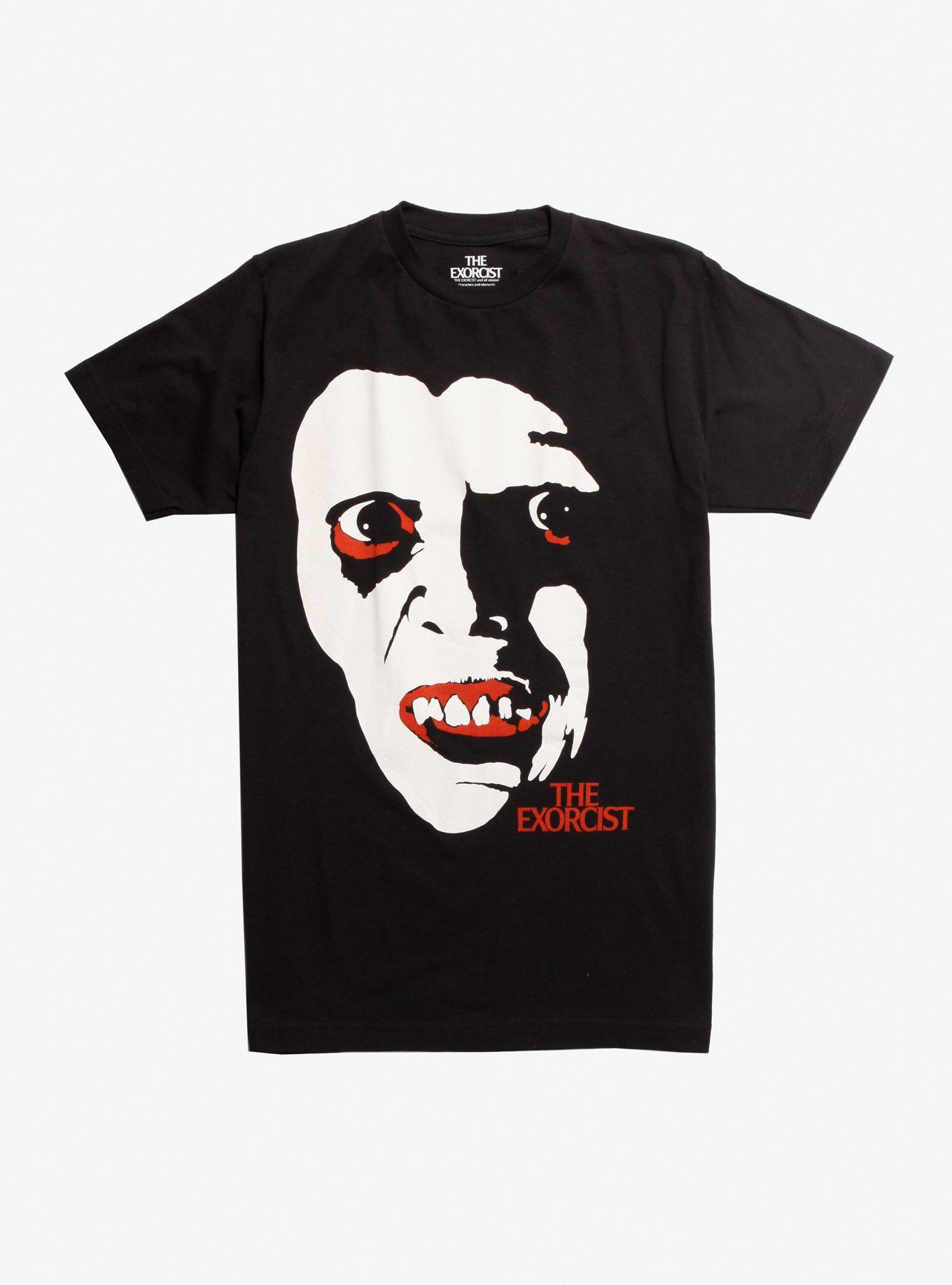 The Exorcist Pazuzu Face T-Shirt, WHITE, hi-res