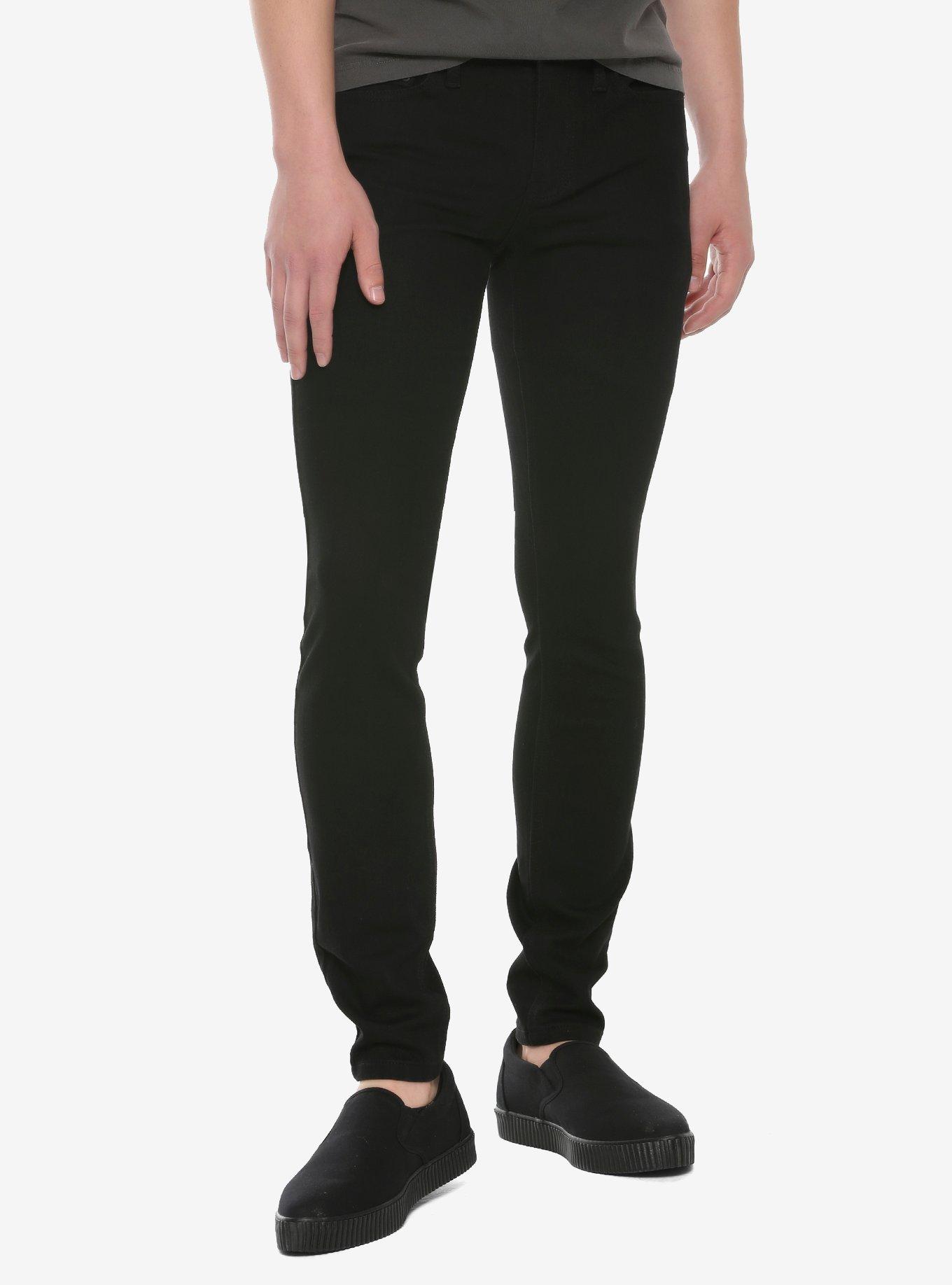 HT Denim True Black Super Skinny Jeans, BLACK, hi-res