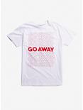 Go Away White T-Shirt, RED, hi-res