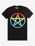 Rainbow Pentagram T-Shirt, MULTI, hi-res