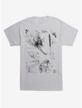Fantastic Beasts Niffler Sketches T-Shirt, , hi-res