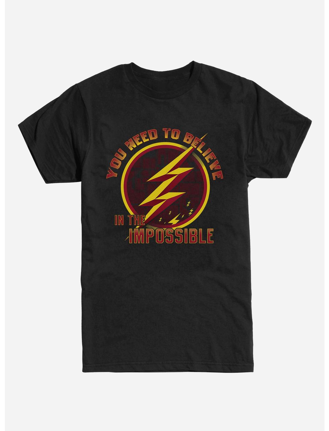 DC Comics The Flash Always Believe T-Shirt, BLACK, hi-res