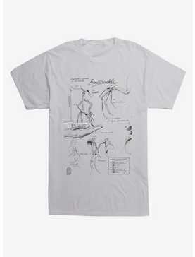 Fantastic Beasts Bowtruckle Sketches T-Shirt, , hi-res