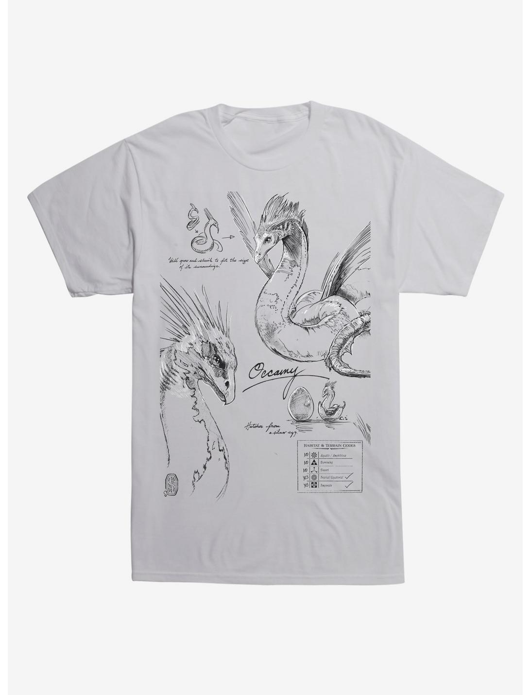 Fantastic Beasts Occamy Sketches T-Shirt, , hi-res